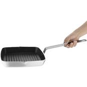 VOGUE SQUARE NON STICK RIBBED SKILLET PAN 240MM
