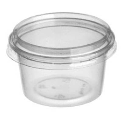 MAJESTIC 4OZ PLASTIC CUP WITH LIDS X 1000