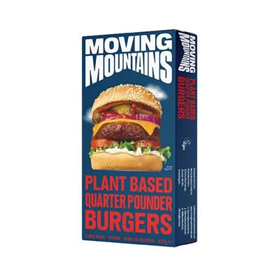 4oz MOVING MOUNTAINS VEGAN BURGER 20 X 113G