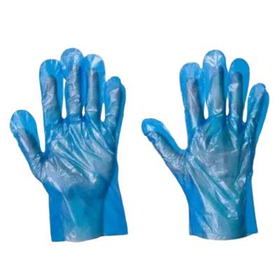 Disposable Polyethylene Plastic Gloves (Blue) Box of 100