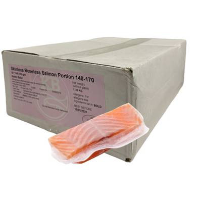 ATLANTIC SALMON PORTIONS 5/6OZ X 10 PORTIONS