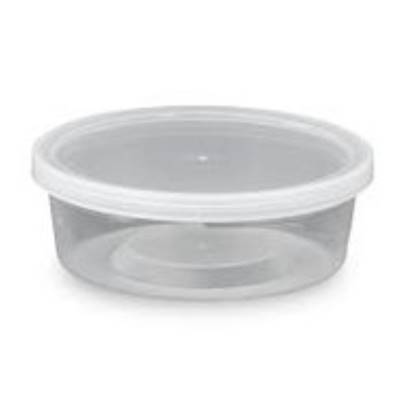 10OZ ROUND CONTAINER AND LID 250 PIECES