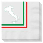 ITALIAN MAP WITH ITALIAN BORDER 40/2PLY WHITE 2000