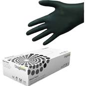 MEDIUM UNIGLOVES BLACK PEARL NITRILE GLOVES 100