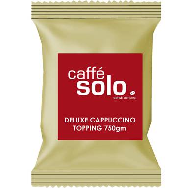 CAFFE SOLO DELUXE CAPPUCCINO TOPPING 750GM