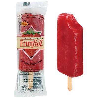 FRUITFULL STRAWBERRY LOLLIE X 24