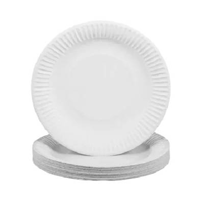 7 INCH PAPER PLATE WHITE X 100